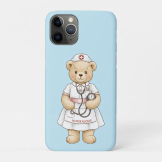 Personalized Nurse Teddy Bear Custom Name Nursing Case-Mate iPhone Hülle