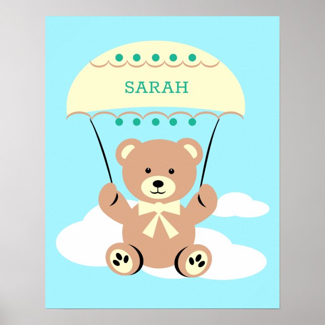 Personalized Nursery wall Art Poster (Vorne)