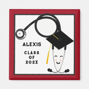 Personalized Nursing School Graduation Gift Magnet