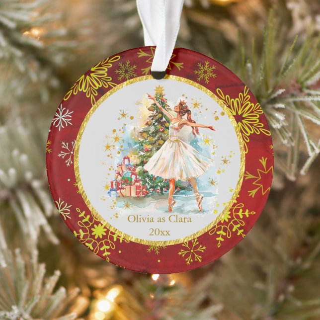 Personalized Nutcracker Ballet Christmas - Gift Ornament (Baum)