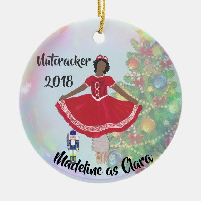Personalized Nutcracker Ornament - Clara (Vorne)