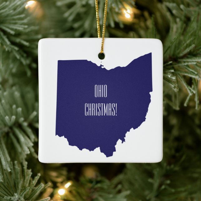 Personalized Ohio Christmas Ornament (Baum)