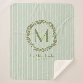 Personalized Olive Wreath Monogram  Sherpadecke