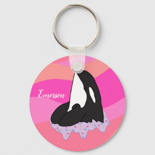 Personalized Orca Killer Whale Schlüsselanhänger