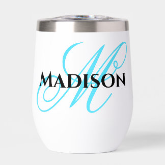 Personalized outdoor wine glass