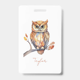 Personalized Owl Ausweis
