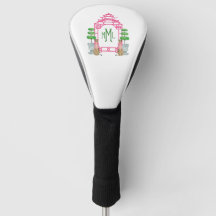 Personalized Pagoda Monogram golf head cover