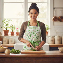 Personalized Pandan Leaf Apron Schürze