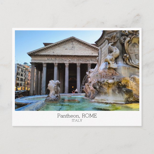 Personalized, Pantheon, Rome, Italy Postkarte (Vorderseite)