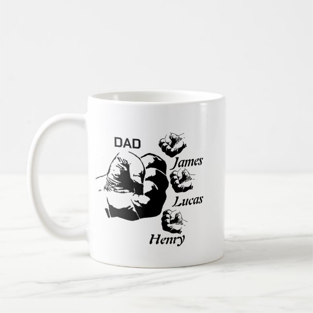 Personalized Papa mug, Custom Fathers Day mug Kaffeetasse (Links)