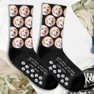 Personalized Paw Prints Pet Photo Dog Socks Socken