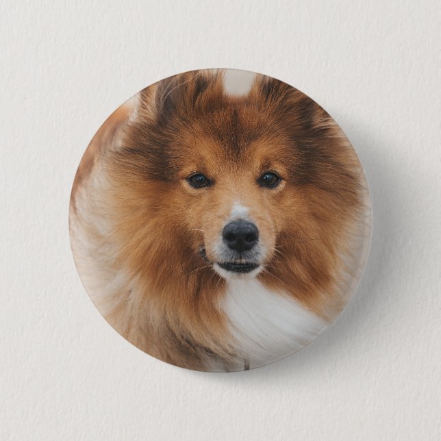 Personalized Pet Dog Lover Photo Button (Vorderseite)