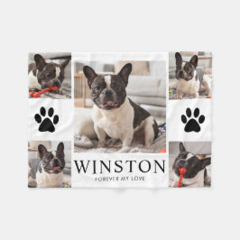 Personalized Pet Dog Memorial Keepsake Photo Fleecedecke