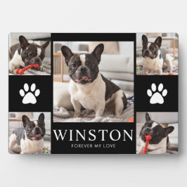 Personalized Pet Dog Memorial Photo Keepsake Fotoplatte