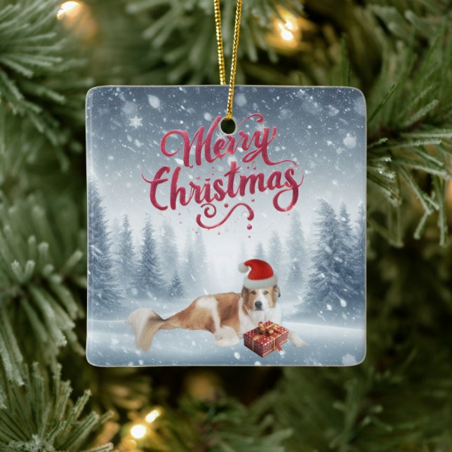 Personalized Pet Keramikornament (Baum)