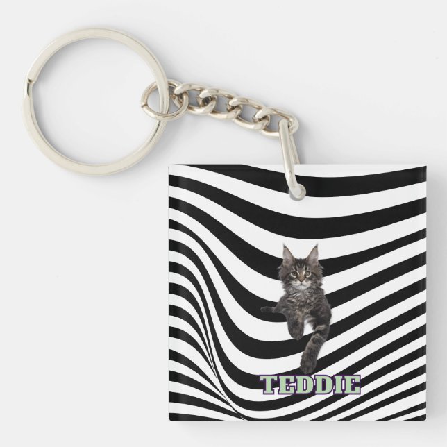 Personalized Pet Lover Keychain for Mom Schlüsselanhänger (Vorderseite)