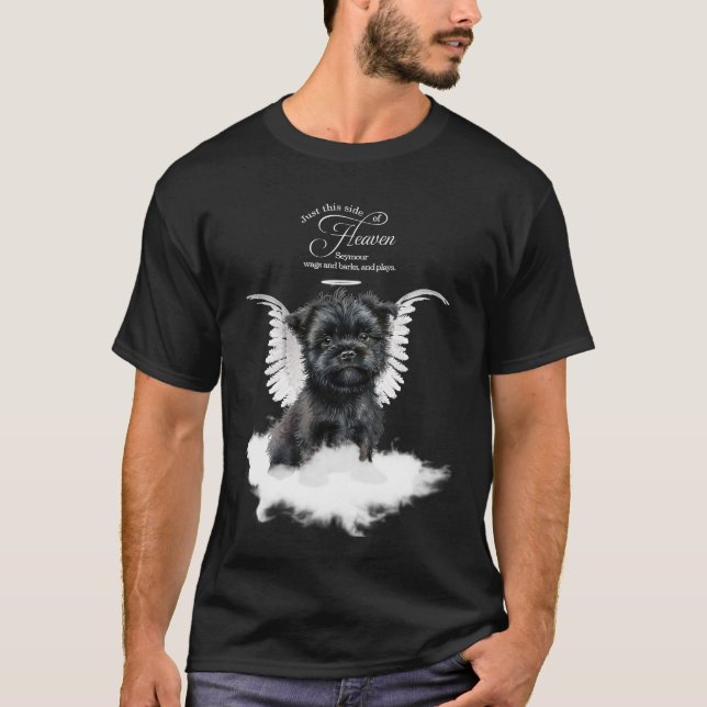 Personalized Pet Memorial Affenpinscher Dog T-Shirt (Vorderseite)