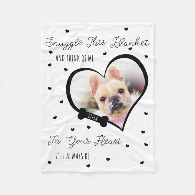 Personalized Pet Memorial Pet Loss | Photo Gift Fleecedecke (Vorderseite)