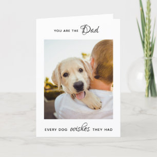 Personalized Pet Photo Dog Dad Father's Day Feiertagskarte
