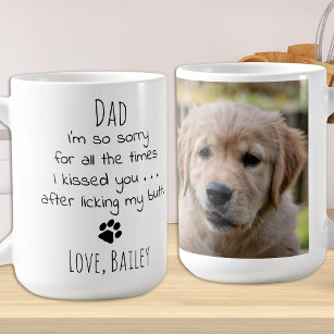 Personalized Pet Photo Funny Dog Dad Coffee Mug Kaffeetasse