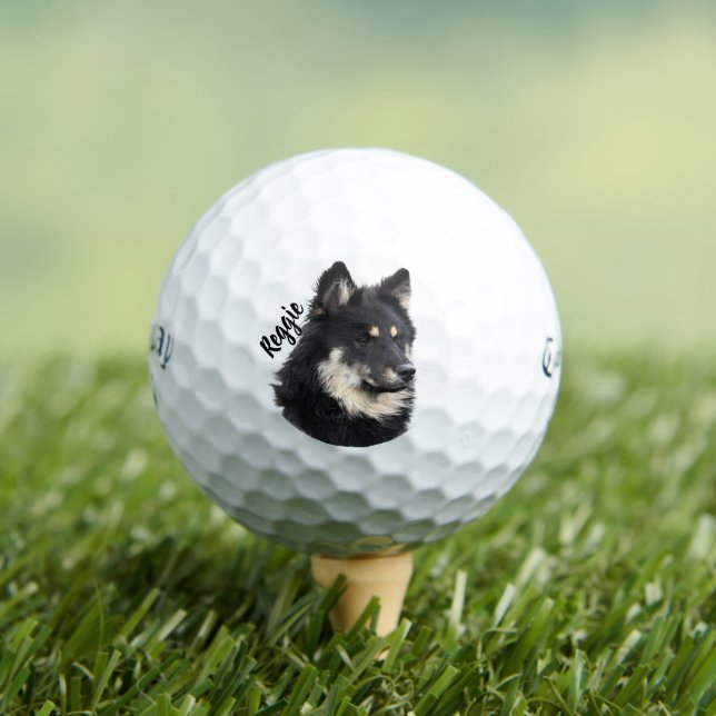 Personalized Pet Portrait Golf Ball | Custom Photo (Insitu T-Shirt)