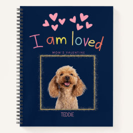 Personalized Pet Valentine with Name and Photo Notizbuch