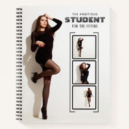 personalized photo and name notebook notizbuch