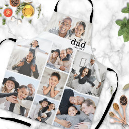 Personalized Photo Collage Dad Apron Schürze