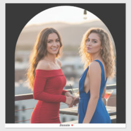 Personalized Photo Custom-Cut Vinyl Name Sticker