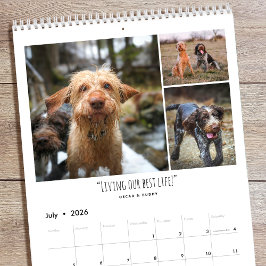 Personalized Photo Fun Family Quotes Modern Kalender