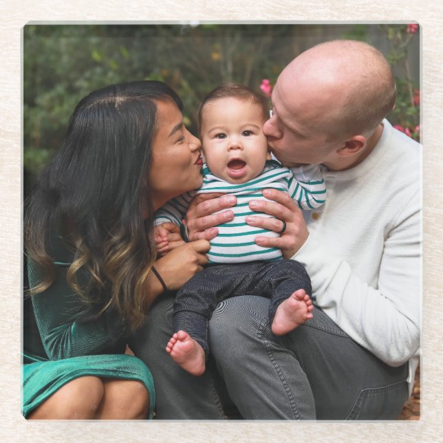 Personalized Photo Glasuntersetzer (Vorderseite)