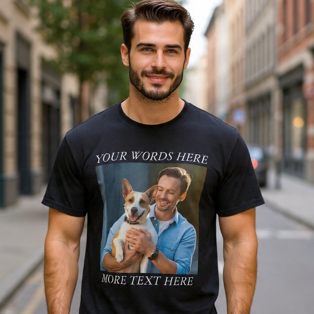 Personalized Photo & Message T-Shirt (Von Creator hochgeladen)
