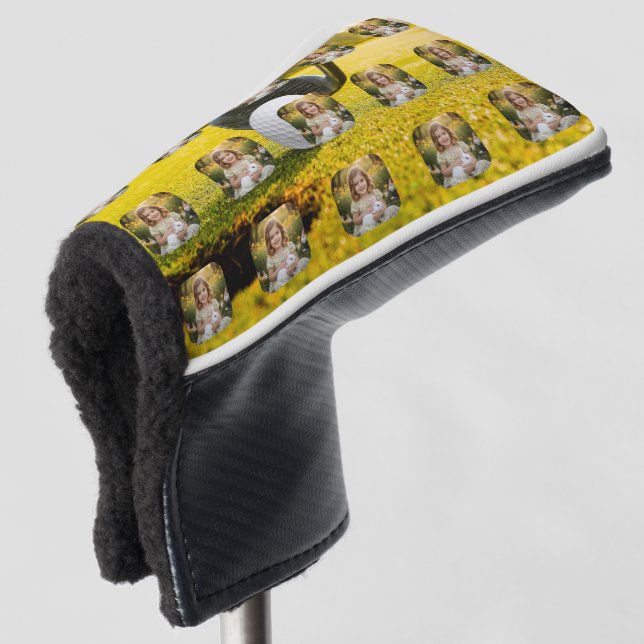 Personalized Photo Minimalist Modern  Golf Headcover (3/4 Vorderseite)