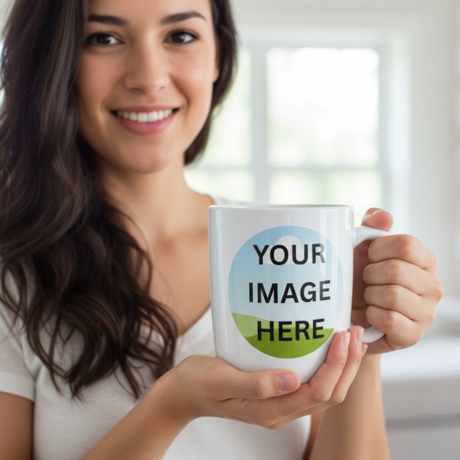 Personalized Photo or Logo | Custom Design Jumbo-Tasse (Von Creator hochgeladen)