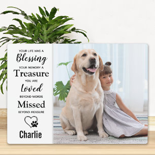 Personalized Photo Pet Memorial Fotoplatte