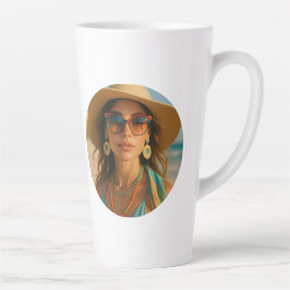 Personalized Photo Retro Bahamas Tropical Beach    Milchtasse