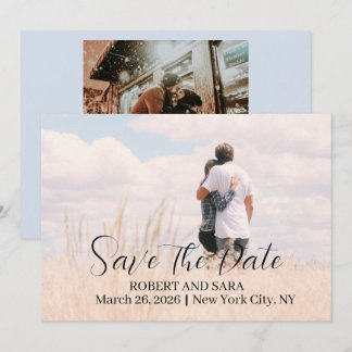 Personalized Photo Save the Date Card Ankündigung