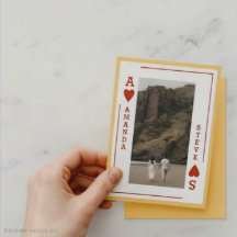 Personalized Photo Valentine’s Card – Ace of Heart