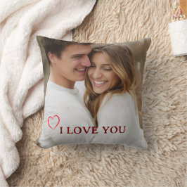 Personalized Photo Valentine's Day Throw Pillow Kissen