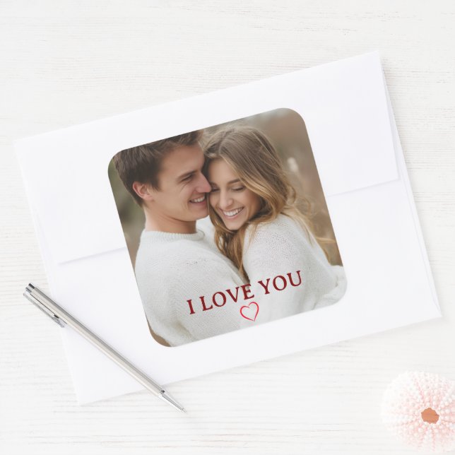 Personalized Photo You&Me Valentine's Day Sticker (Umschlag)