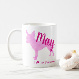 Personalized Pink Chihuahua Mug チワワ Kaffeetasse