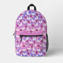 Personalized Pink Girly Butterfly Kawaii Backpack