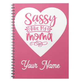 Personalized Pink heart Spiral Notebook Notizblock