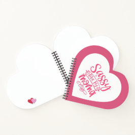Personalized Pink heart Spiral Notebook Notizbuch