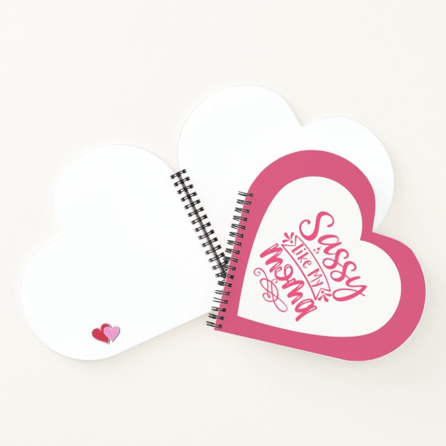 Personalized Pink heart Spiral Notebook Notizbuch (Innenseite)