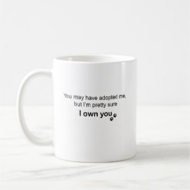Personalized Pomeranian “I Own You” Design Kaffeetasse