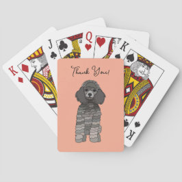 Personalized Poodle Dog Pet Spielkarten