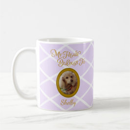 Personalized Poodle Photo | Lavender Poodle Mom Kaffeetasse