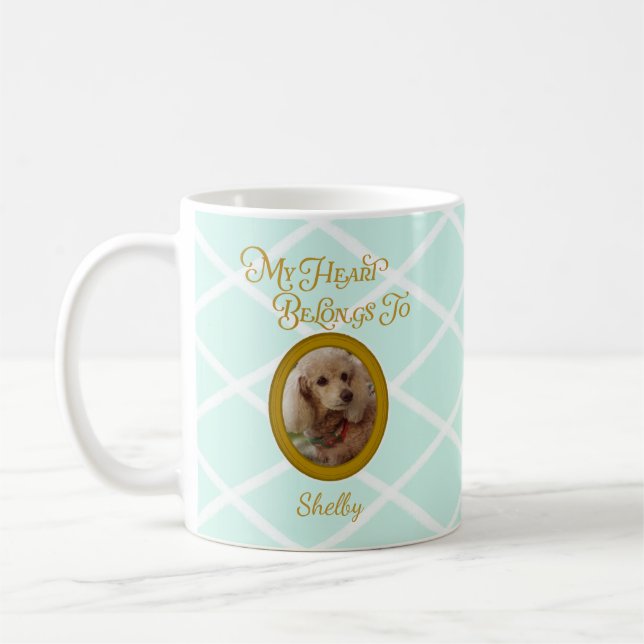 Personalized Poodle Photo | My Heart Belongs To  Kaffeetasse (Links)