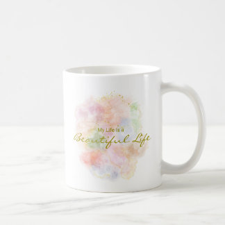 Personalized Positive Quote Resin Art Typography Kaffeetasse